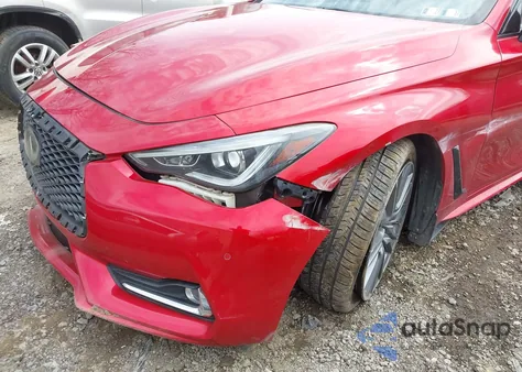 2017 Infiniti Q60 3.0T Red Sport 400 z USA, uszkodzony, nr VIN JN1FV7EL4HM702322